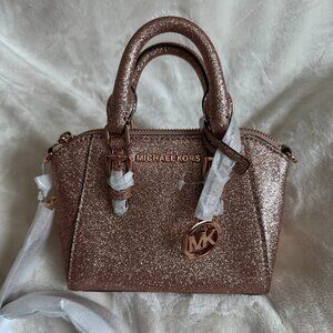 NWT! MK Michael Kors Ciara XS Mini Crossbody In Rose Gold Women's Bag Giftables